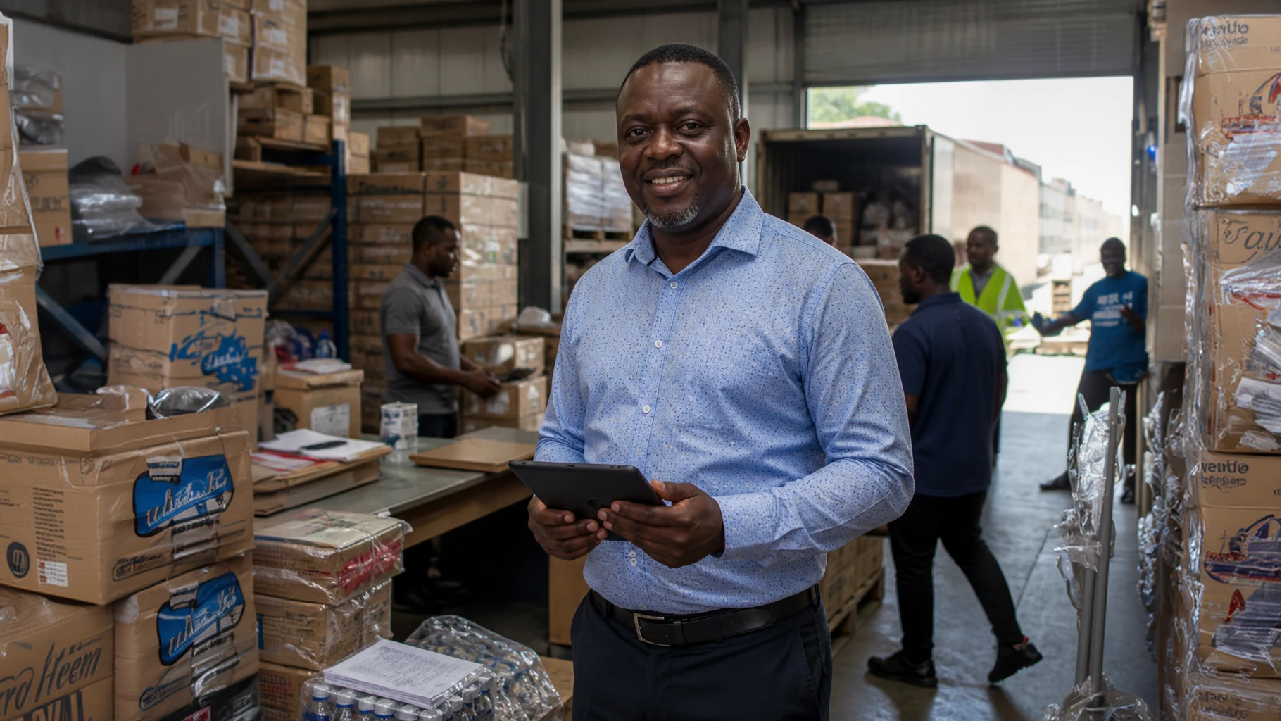 A wholesale distribution warehouse
